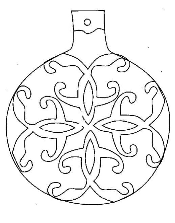 Zeichnen Weihnachtskugeln ausdrucken