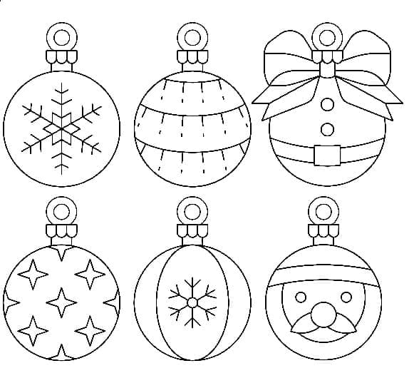 Zeichnen Weihnachtskugeln basisch