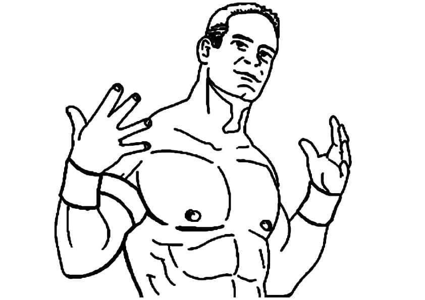 Zeichnung druckbar John Cena