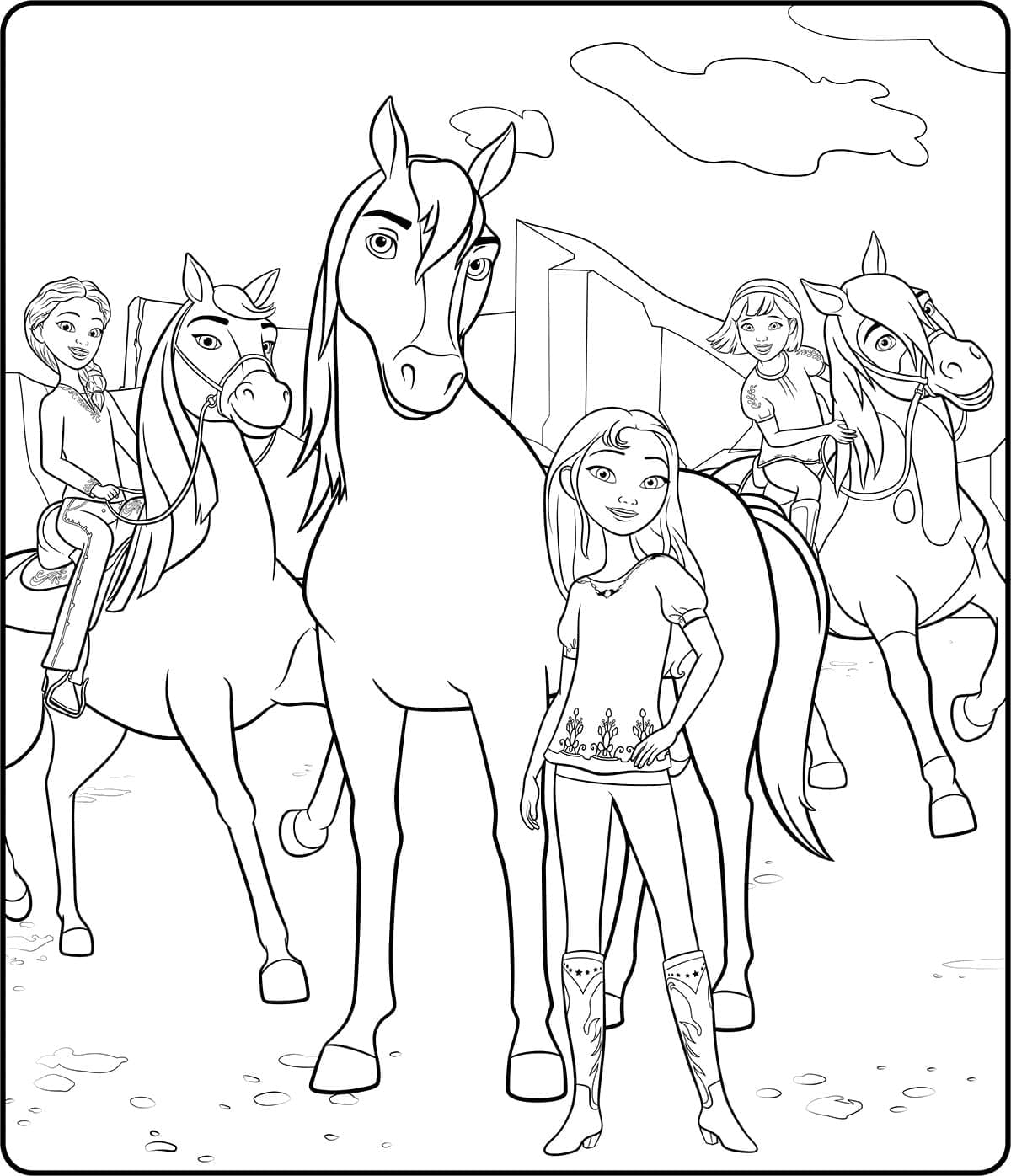 Spirit: wild und frei ausmalbilder