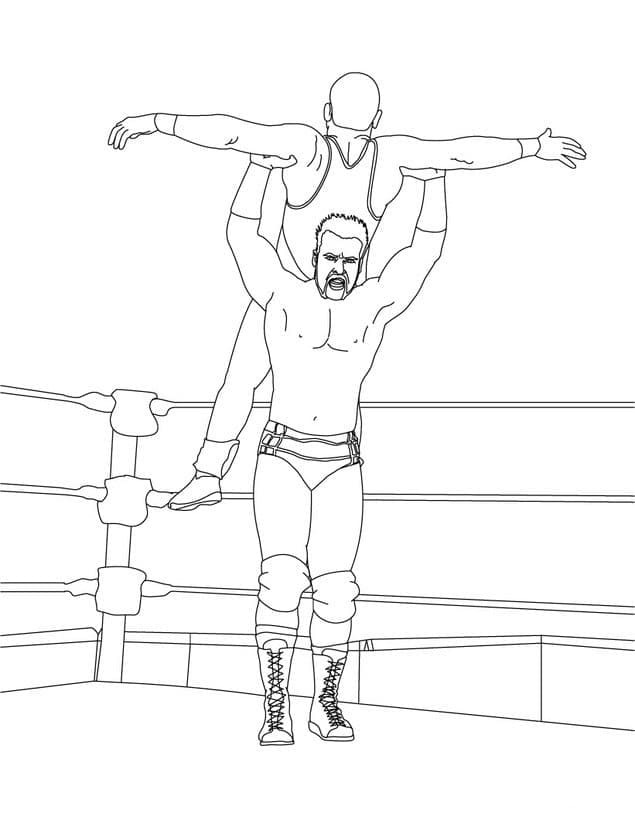 Zeichnung WWE Wrestling-Ring