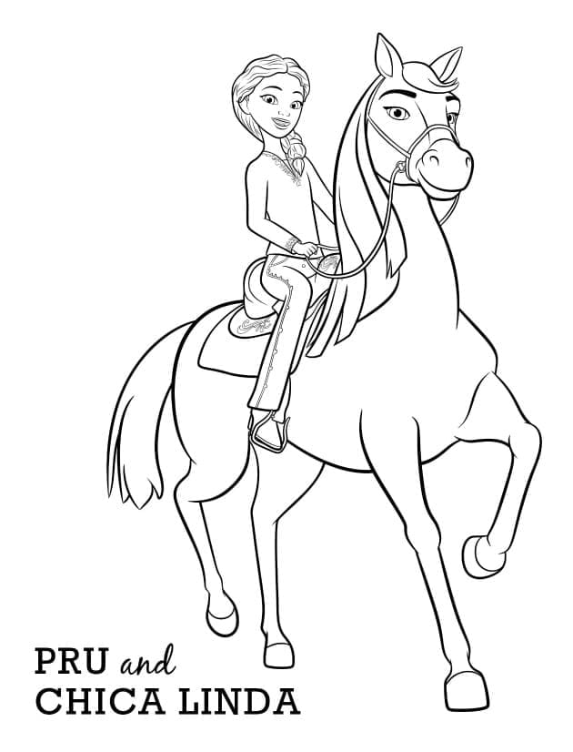 Zeichnungen Pru und Chica Linda