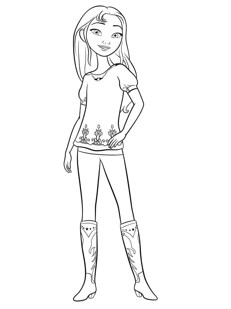 Zeichnungen Spirit wild und frei druckbar