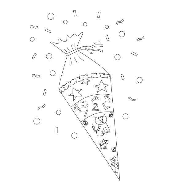 Bild Schultüte druckbar