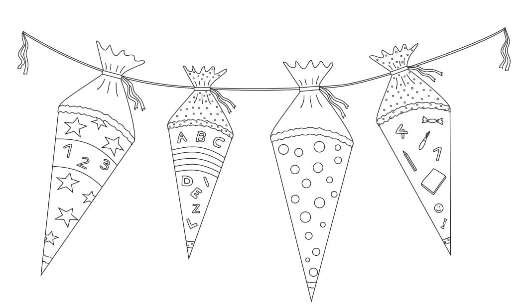 Bild Schultüte kostenlos druckbar