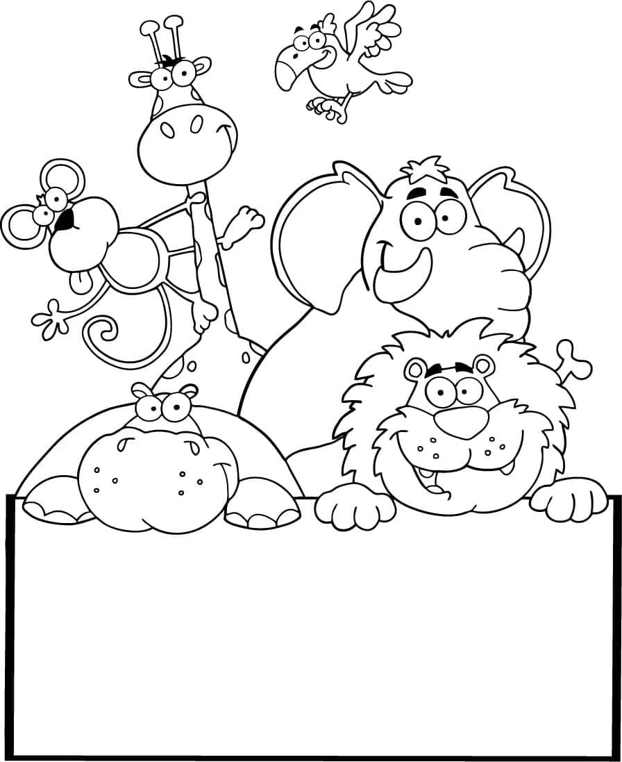 Bild Waldtiere kostenlos druckbar