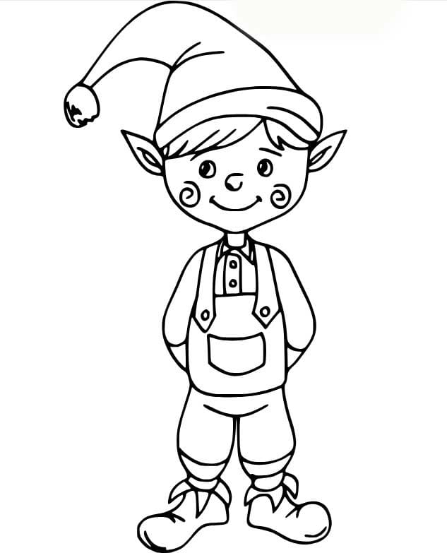 Bild Weihnachtswichtel zum Ausdrucken