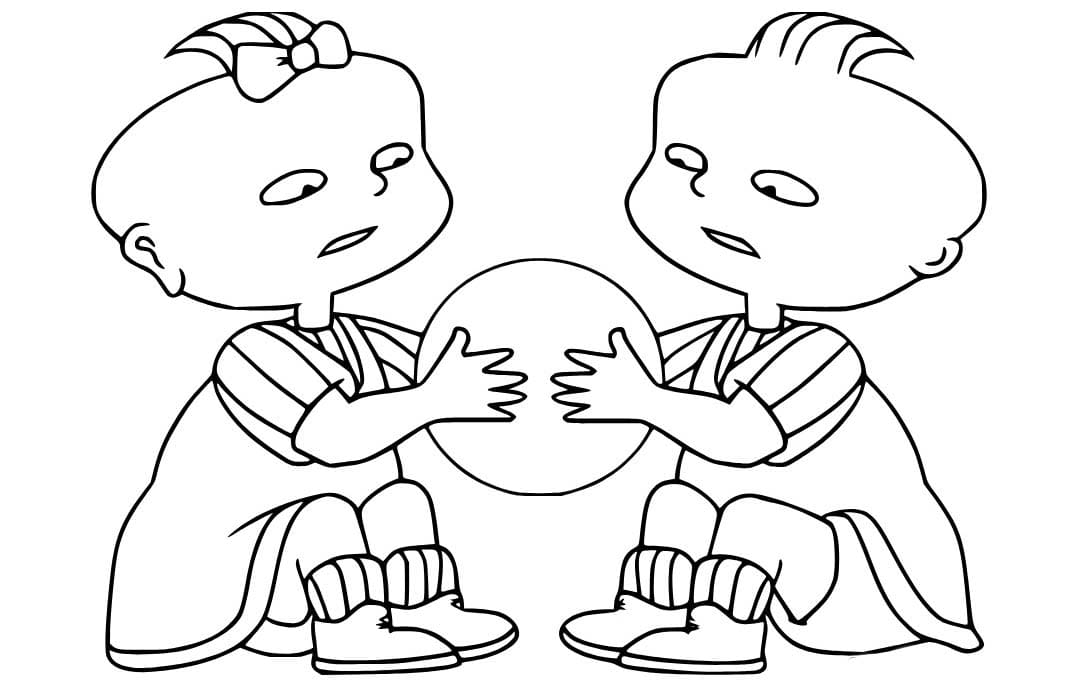 Bild Zwillinge druckbar