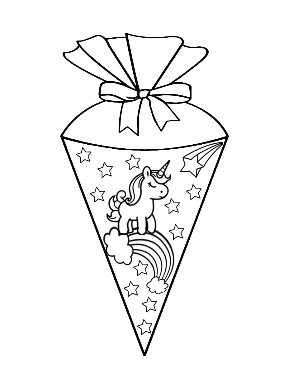 Schultüte zum Ausdrucken für Kinder