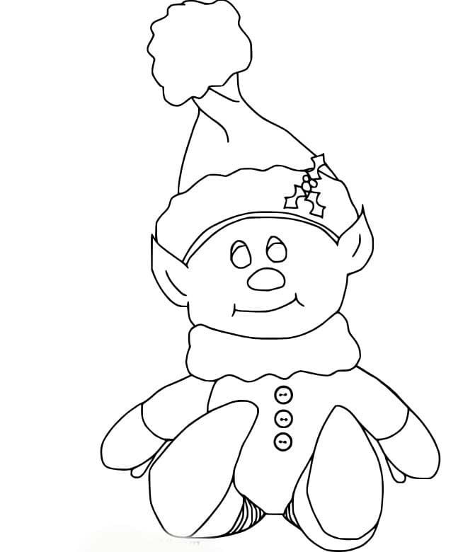 Weihnachtswichtel kostenlos zeichnen