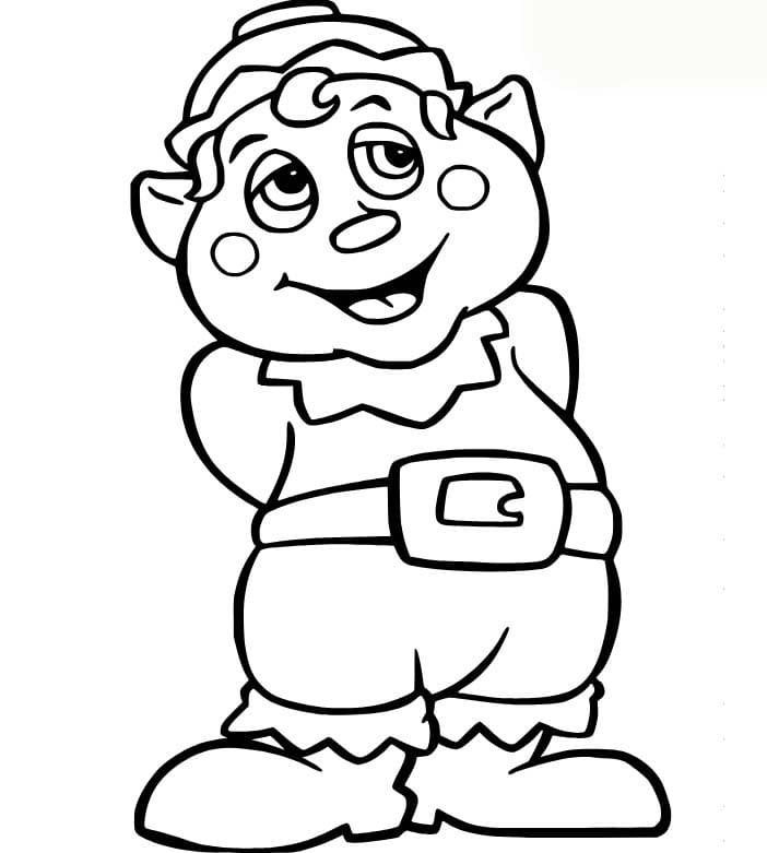 Coloriage Weihnachtswichtel