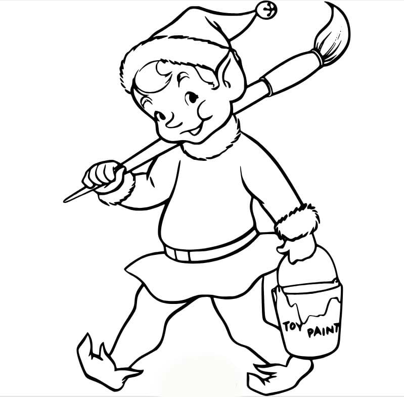 Weihnachtswichtel zeichnen