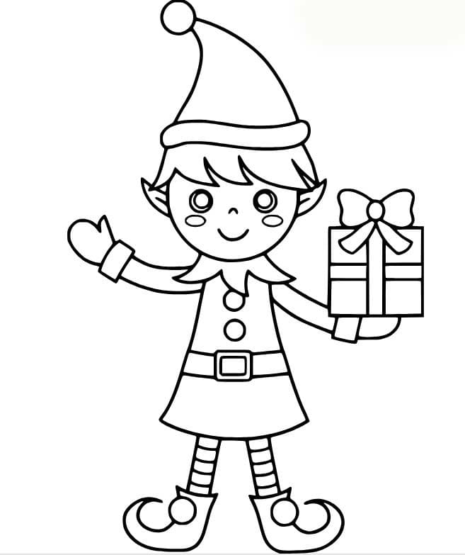 Weihnachtswichtel zum Ausdrucken