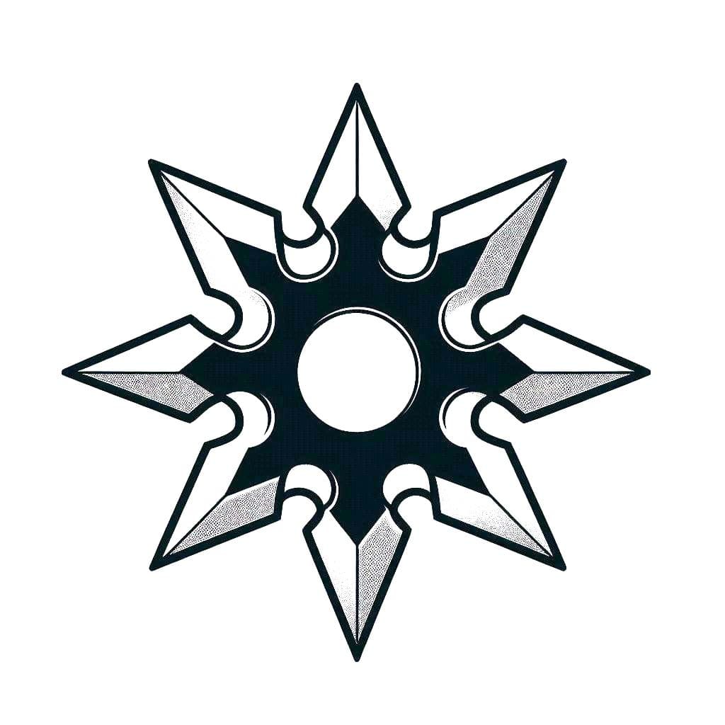 Wurfsterne zum Ausdrucken