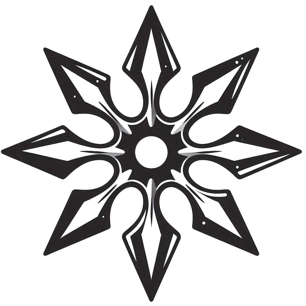 Wurfsterne zum Ausdrucken für Kinder