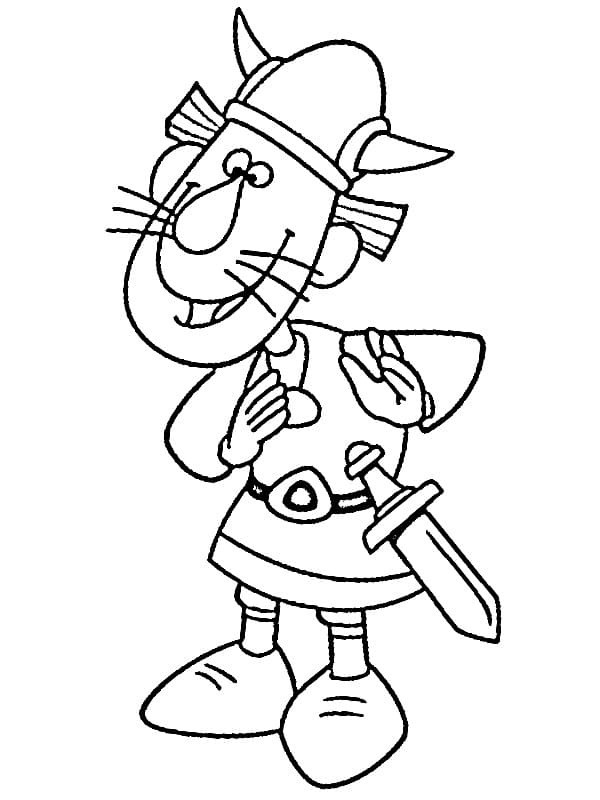 Zeichne Gorm von Wickie