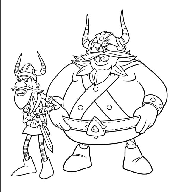 Zeichne kostenlos Wickie süß