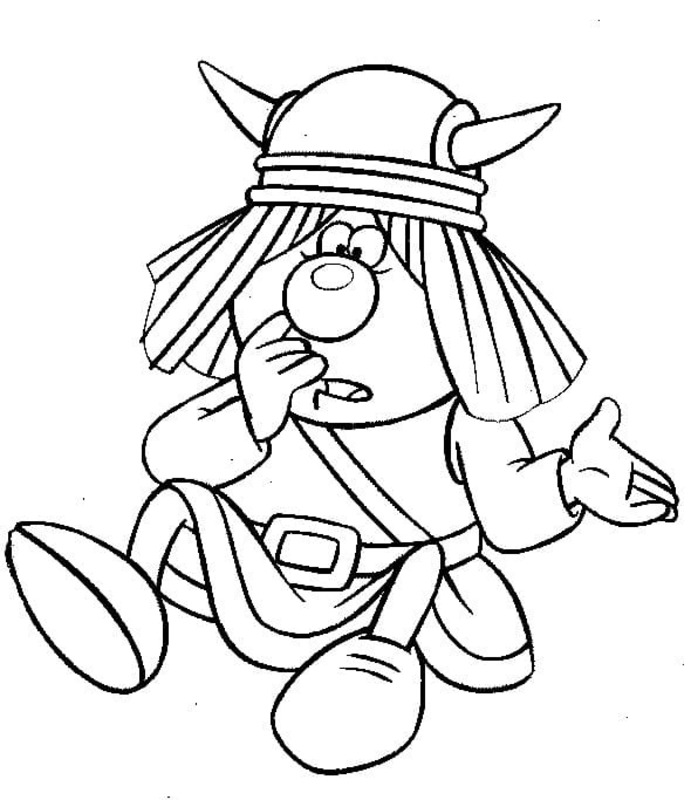 Zeichne Snorre aus Wickie