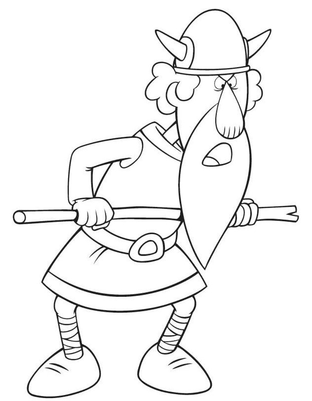 Zeichne Urobe von Wickie