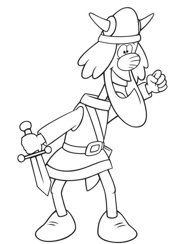 Zeichne Wickie Tjure