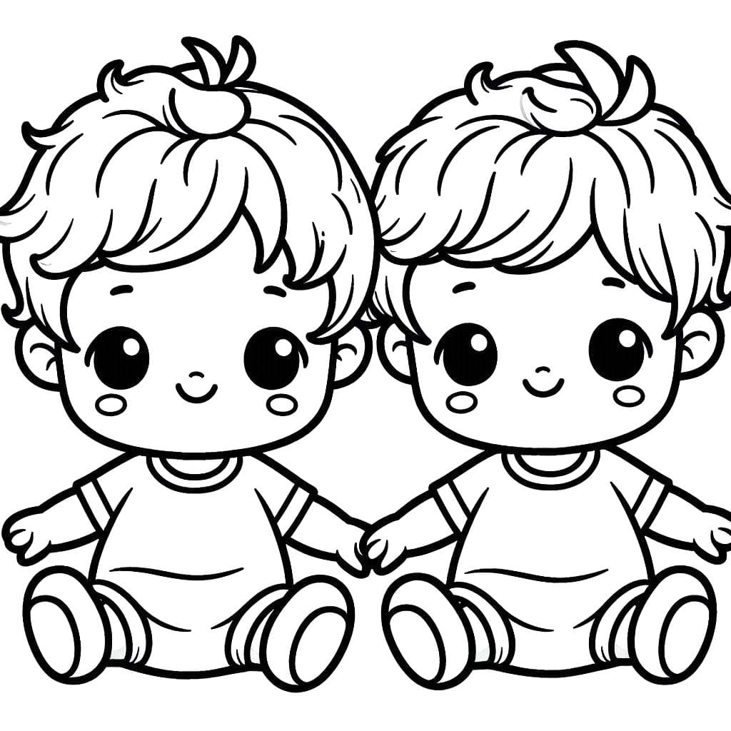 Zeichnen Bild Zwillinge