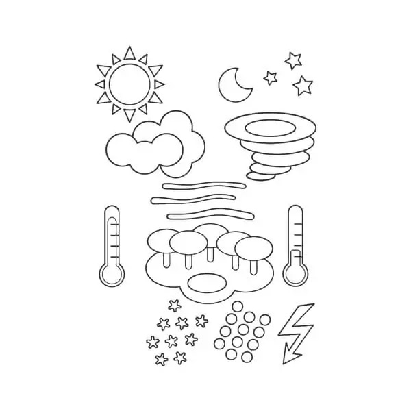 Zeichnen Sie Wetter bei Kindern