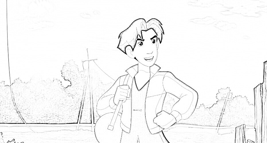 Zeichnen Wilde Kerle basisch