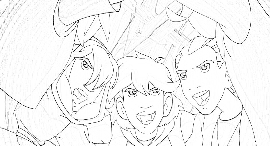 Zeichnen Wilde Kerle bei Kindern