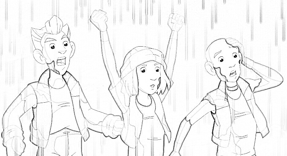 Zeichnen Wilde Kerle druckbar