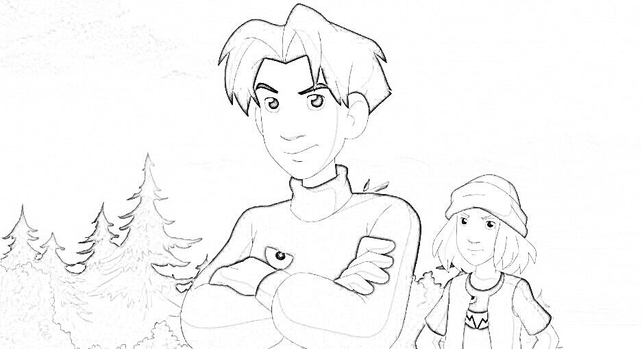 Zeichnen Wilde Kerle für Kinder