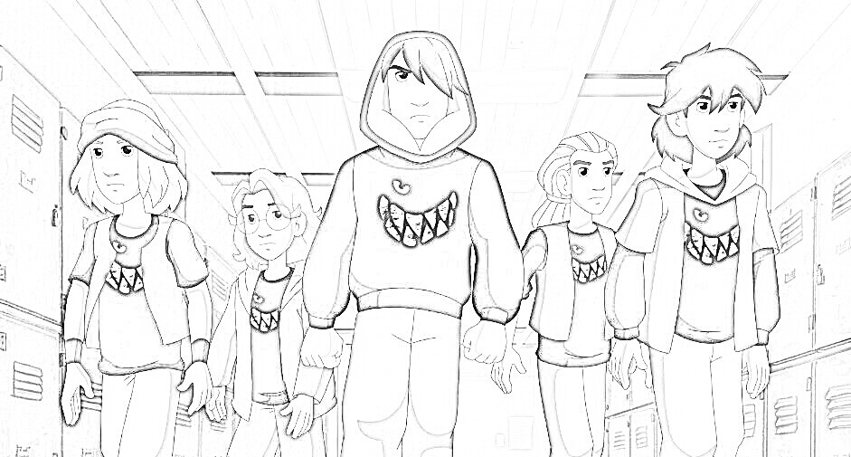 Zeichnen Wilde Kerle kostenlos für Kinder