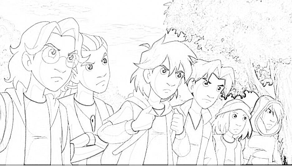 Zeichnen Wilde Kerle zum Ausdrucken für Kinder