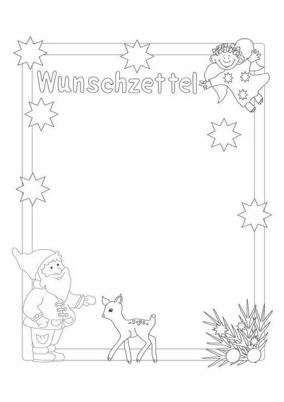 Zeichnen Wunschzettel