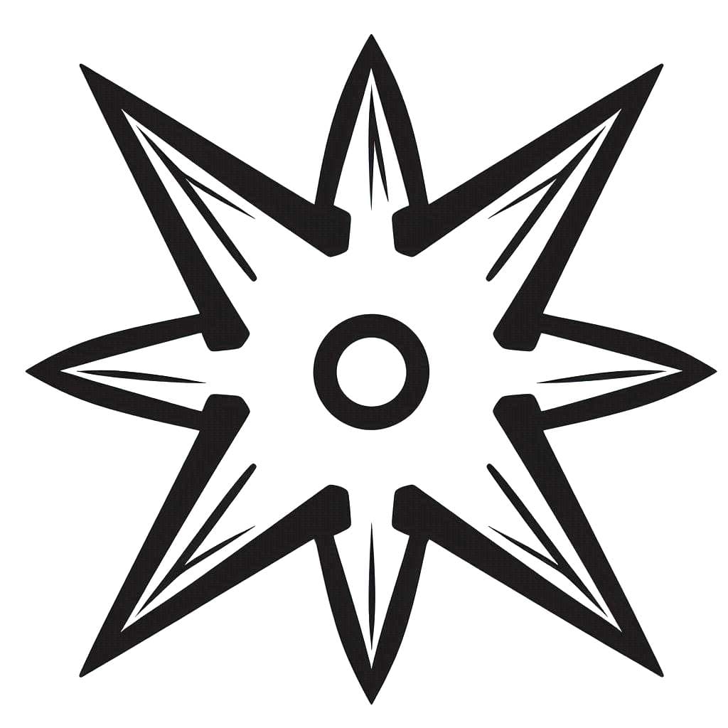 Zeichnen Wurfsterne druckbar