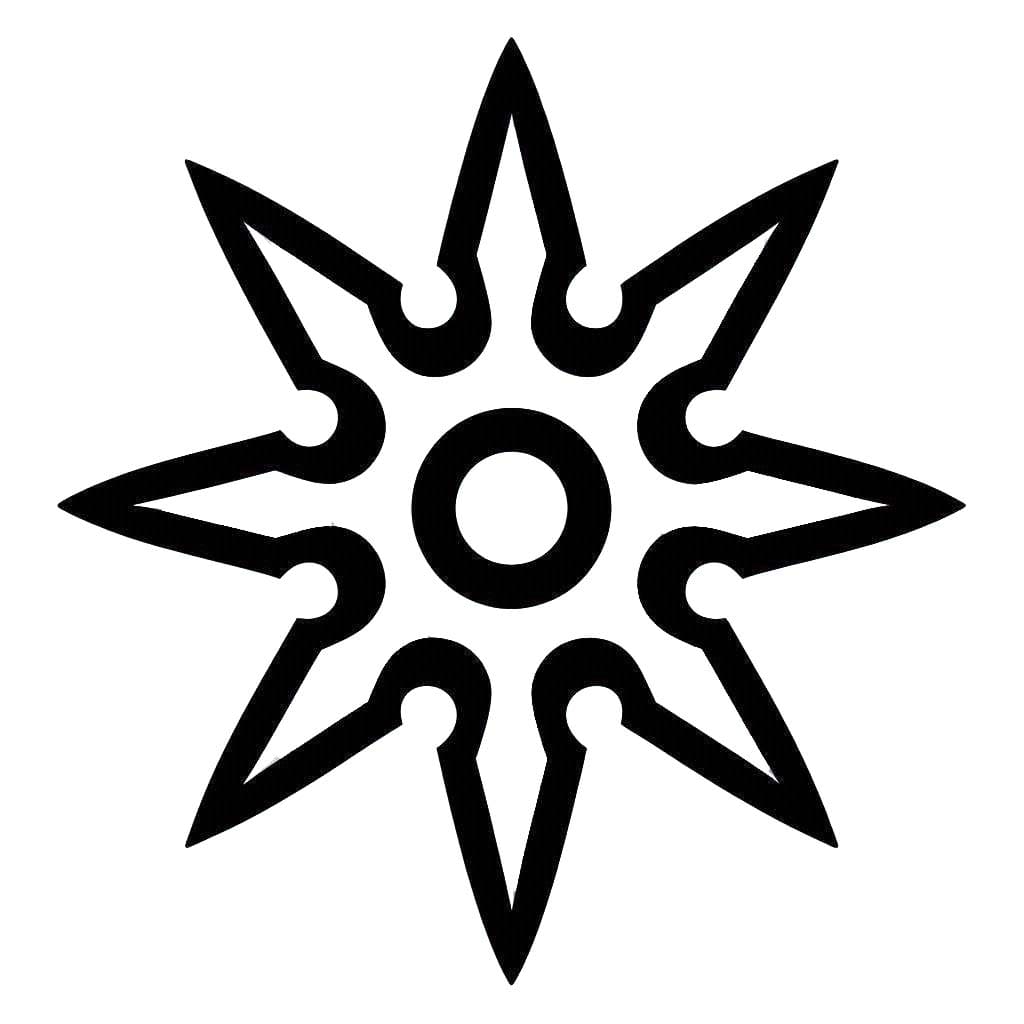 Zeichnen Wurfsterne einfach