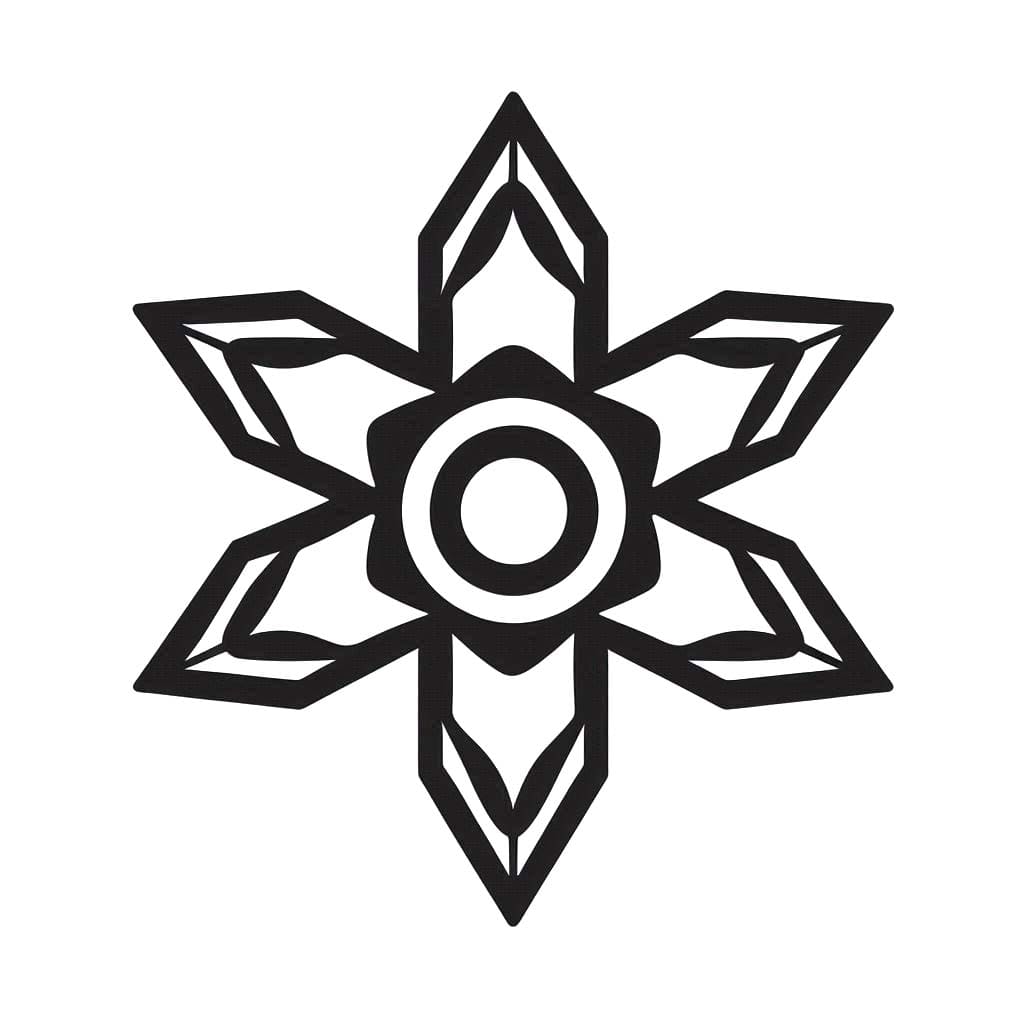 Zeichnen Wurfsterne für Kinder