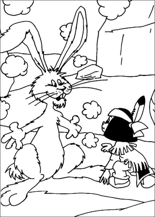 Zeichnen Yakari kostenlos druckbar