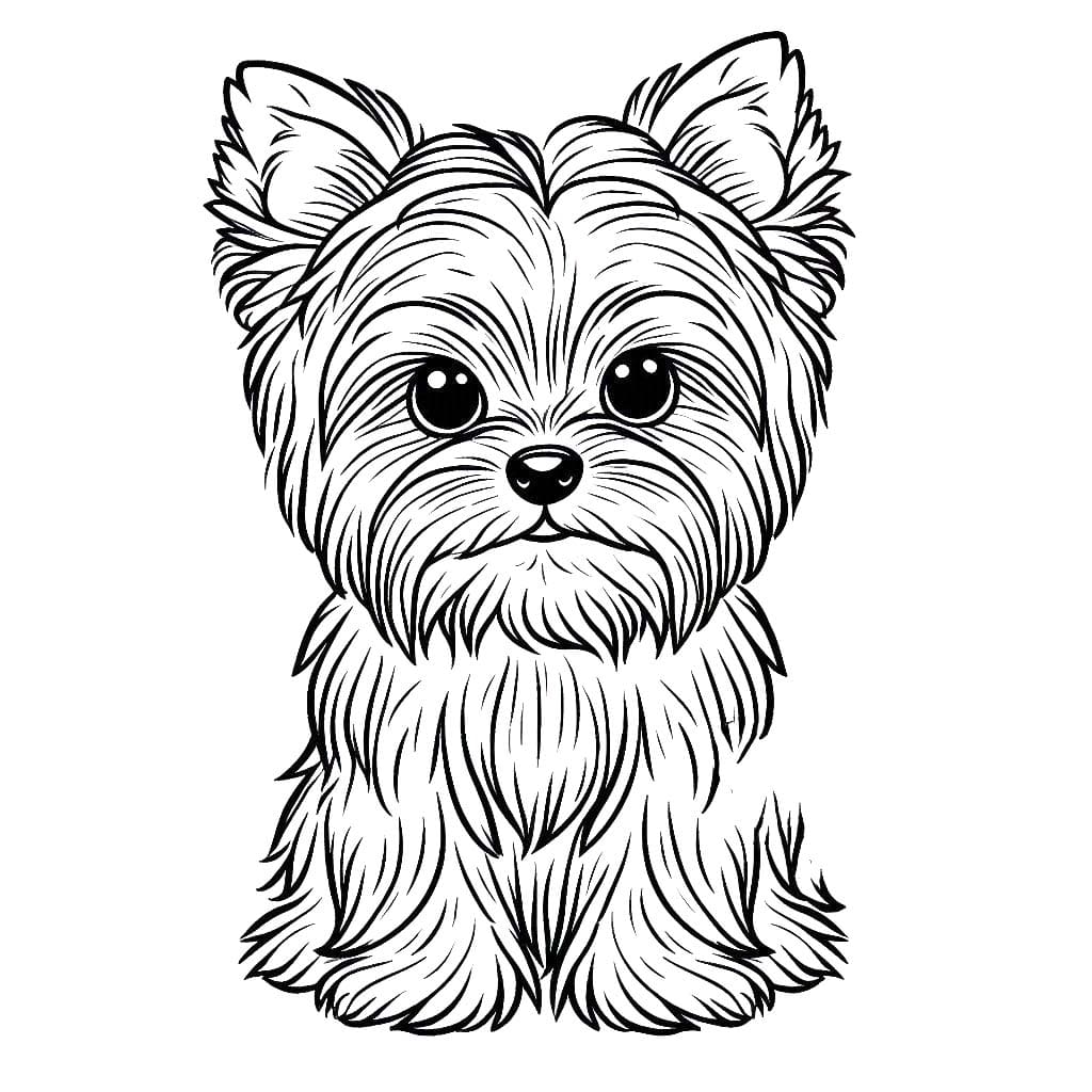 Zeichnen Yorkshire Terrier 1
