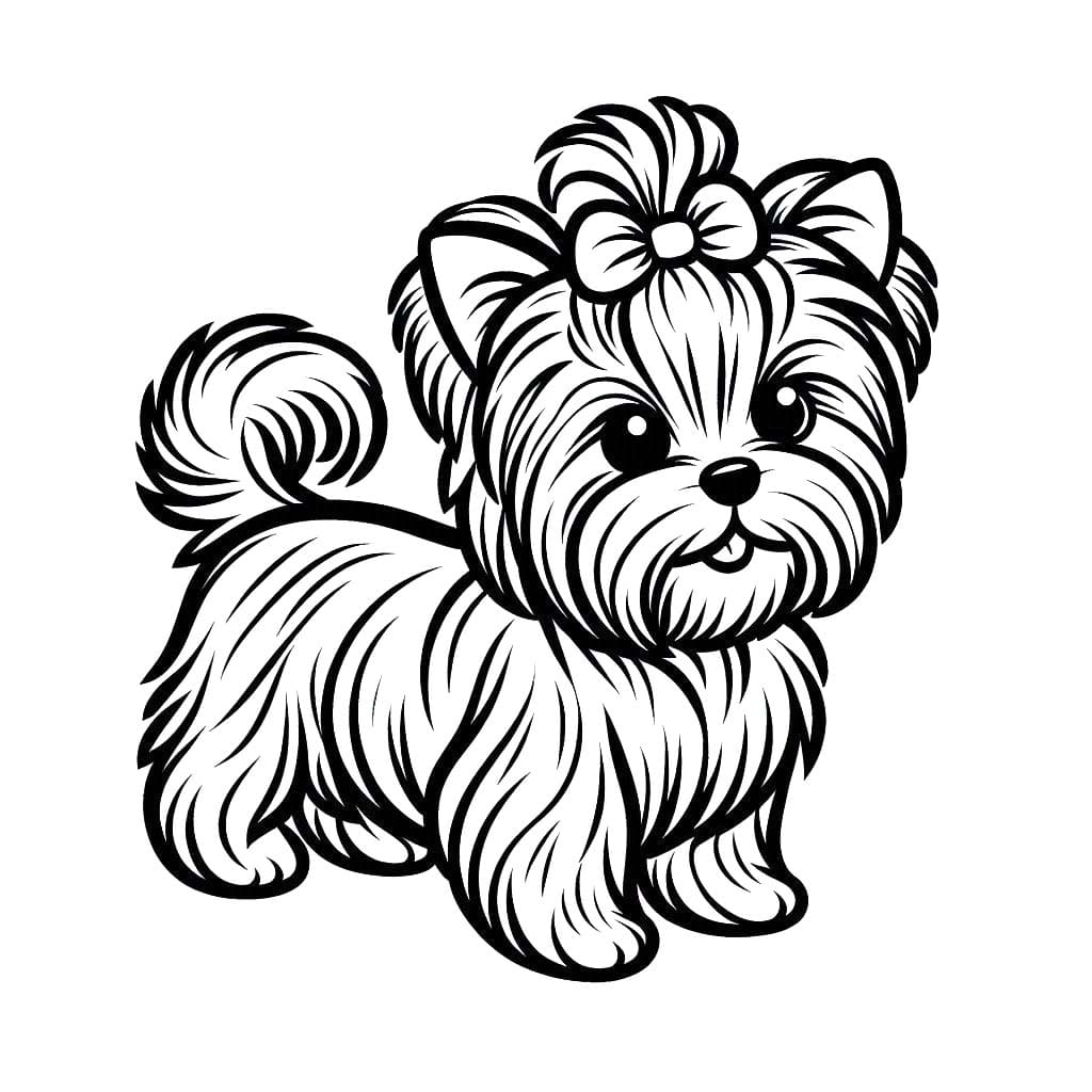 Zeichnen Yorkshire Terrier 2