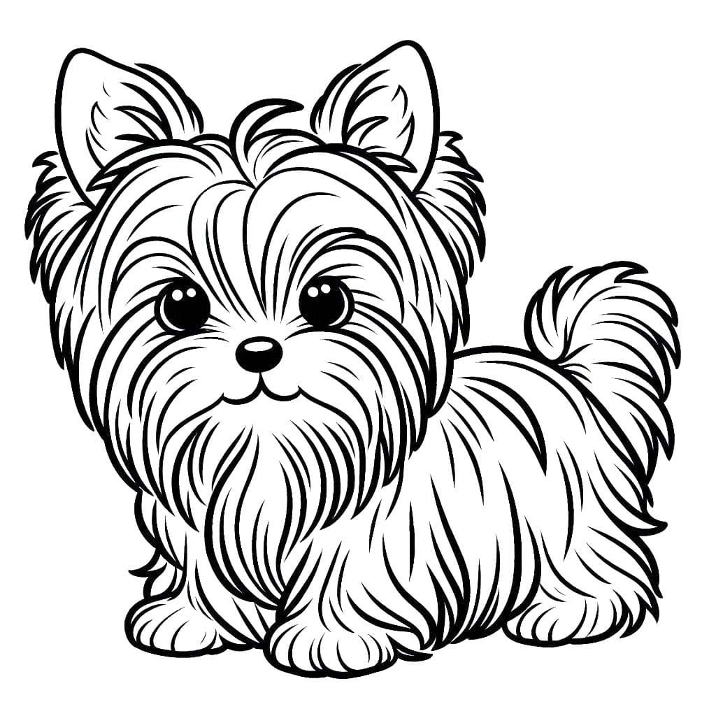 Zeichnen Yorkshire Terrier 4
