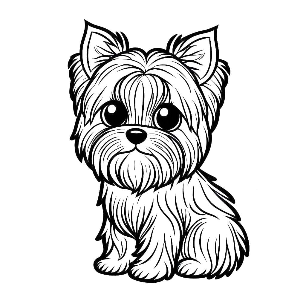 Zeichnen Yorkshire Terrier 5