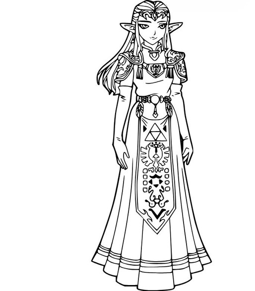 Zeichnen Zelda für Kinder