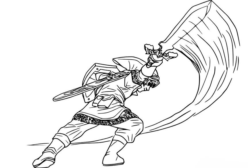 Zeichnen Zelda kostenlos druckbar