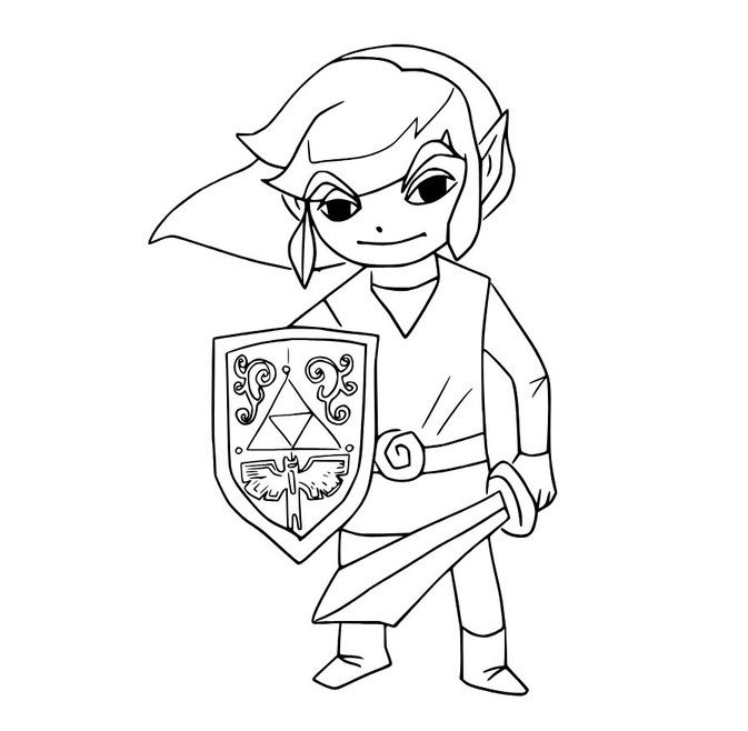 Zeichnen Zelda sehr einfach