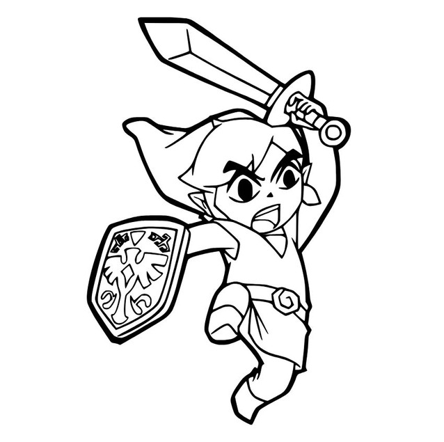 Zeichnen Zelda sehr schlicht