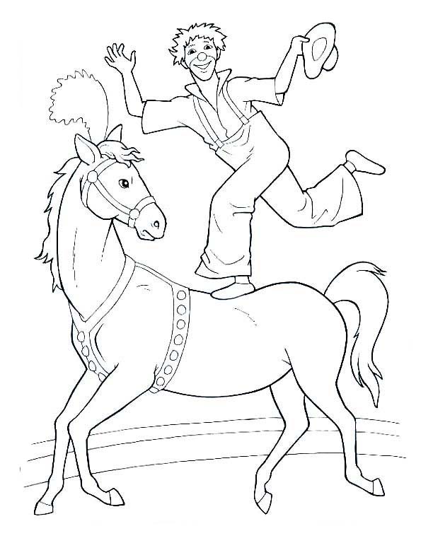 Zeichnen Zirkuspferde basisch