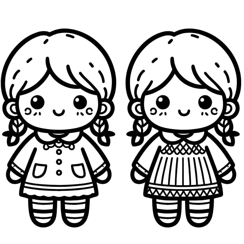 Zeichnen Zwillinge einfach bei Kindern