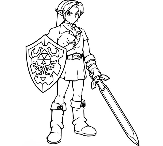 Zelda zum Ausdrucken für Kinder