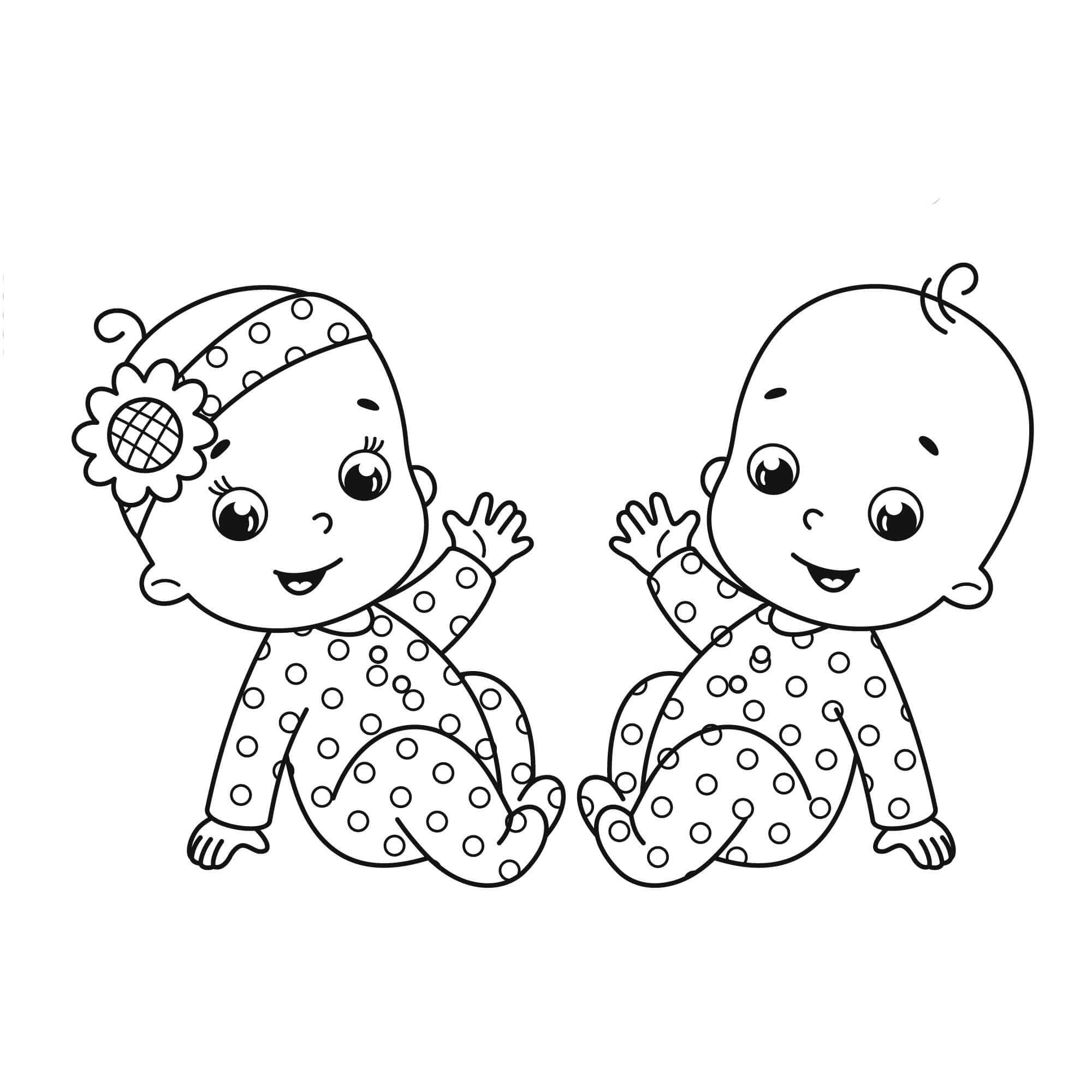 Zwillinge kostenlos druckbar