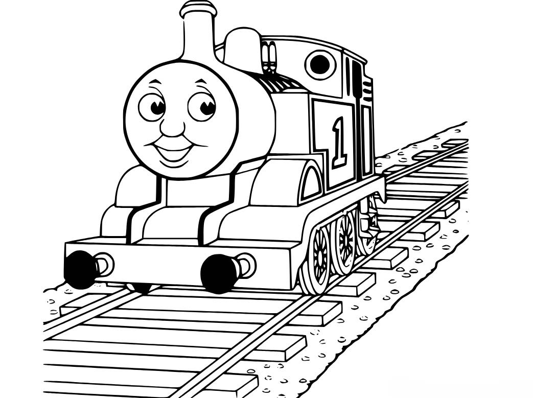 Bild Thomas die kleine Lokomotive druckbar